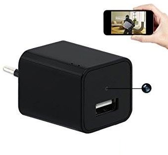 VD004 Wall Charger Spy Camera Full HD 90 Degree Recording Wi-Fi