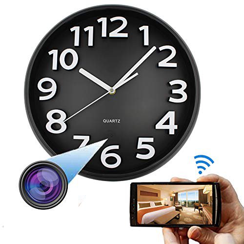 WC01-C7 Quartz Wall Clock WiFi Hidden Spy Camera