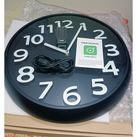 WC02-C8 Wall Clock with Motion Detection WiFi Spy Camera