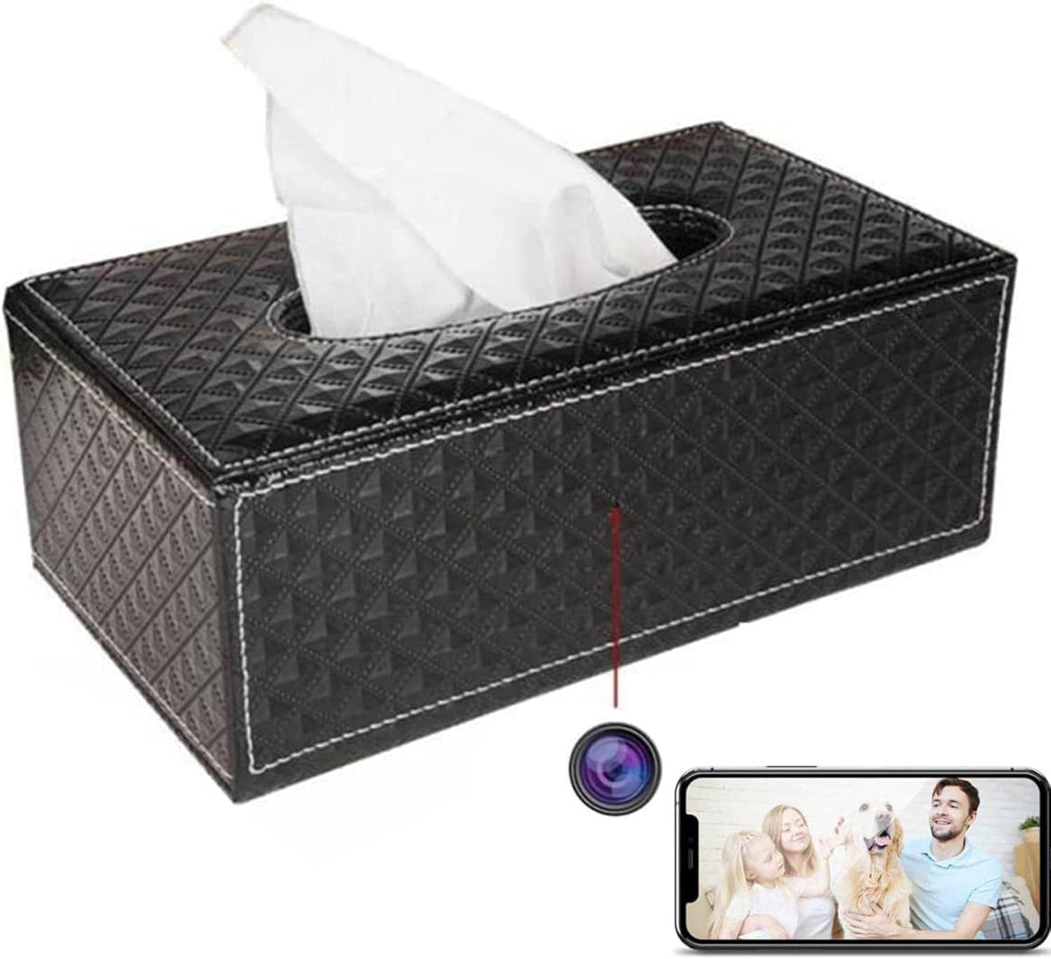 Tissue Box Wi-Fi Hidden IP Camera