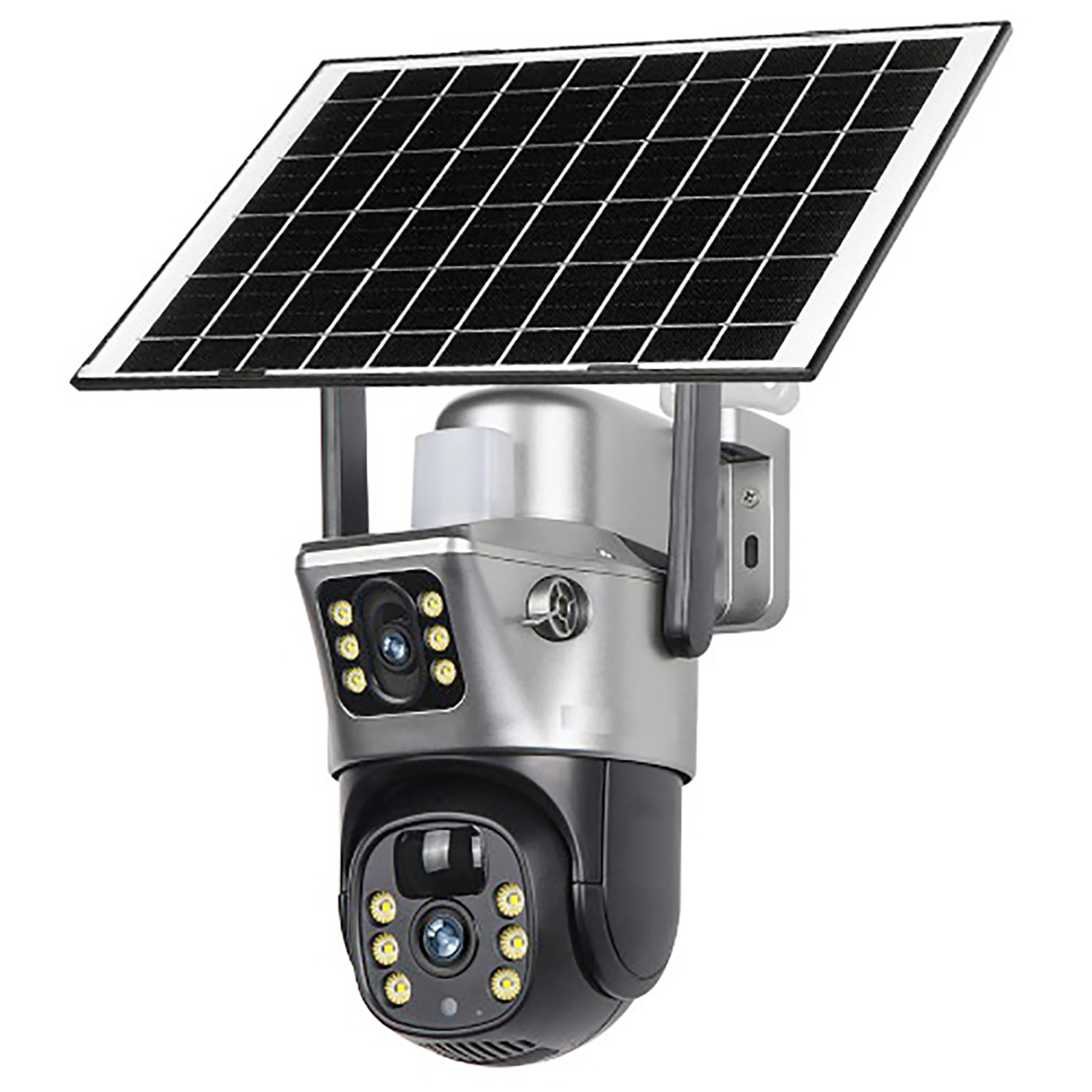 V380 4MP Solar PTZ 4G Dual Lens Camera